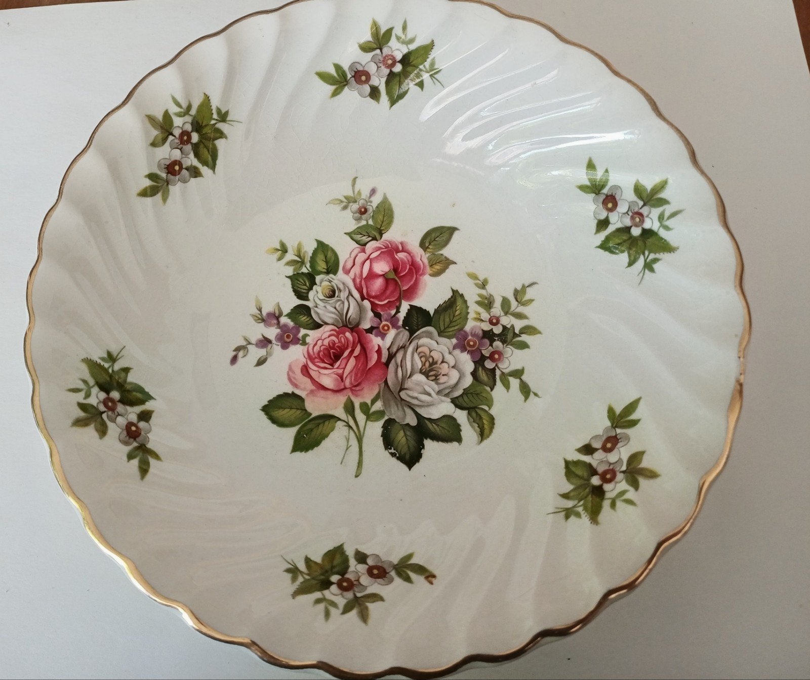 Old Foley Harmony Rose Schaal - James Kent Ltd, Ophalen