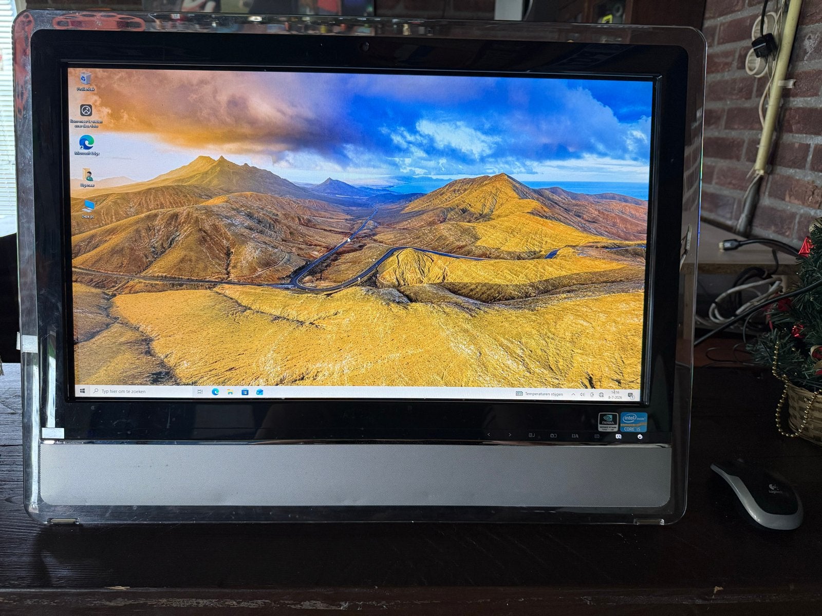 MSI All-in-One PC - 24 inch Touchscreen, 8GB RAM, Win 10 Pro, Computers en Software, Desktop Pc's, Ophalen of Verzenden, Gebruikt