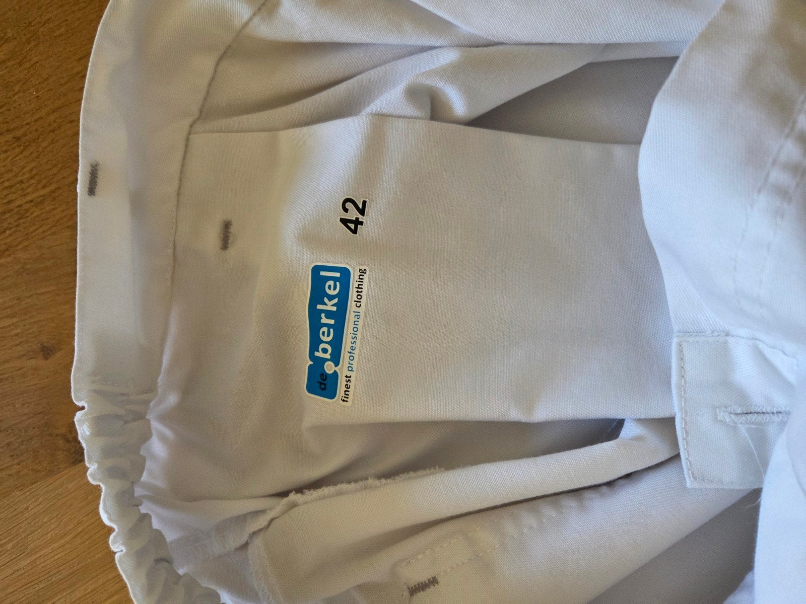 Berkel jasje maat L en broek maat 42, Wit, Maat 42/44 (L), Ophalen of Verzenden, Zo goed als nieuw