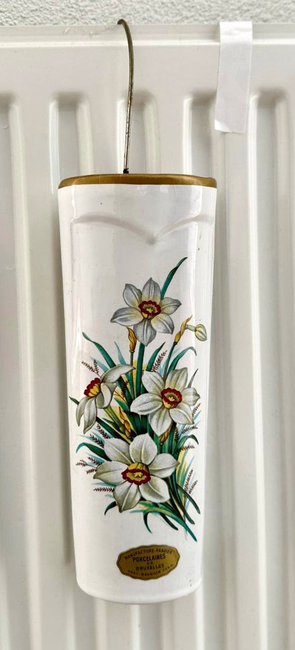 Vintage radiatorbevochtiger van Porcelaine de Bruxelles, Ophalen of Verzenden