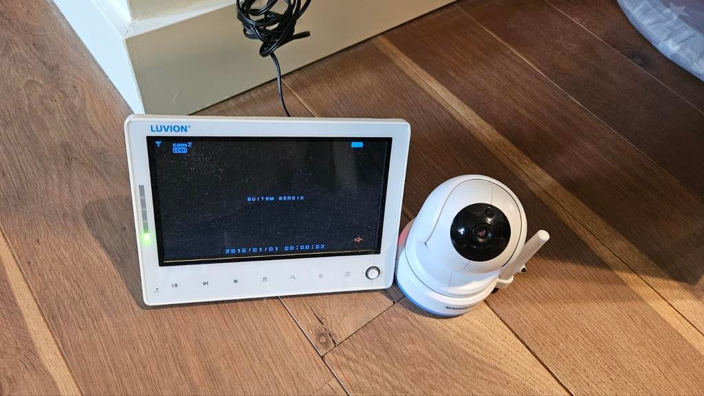Luvion prestige touch 2 babyfoon met camera en beeldscherm, Kinderen en Baby's, Babyfoons, Ophalen of Verzenden, Gebruikt, 250 meter of meer