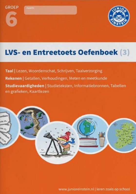 LVS- en  entreetoets. Oefenboek 3 (groep 6), Ophalen, Zo goed als nieuw, Overige niveaus, Nederlands