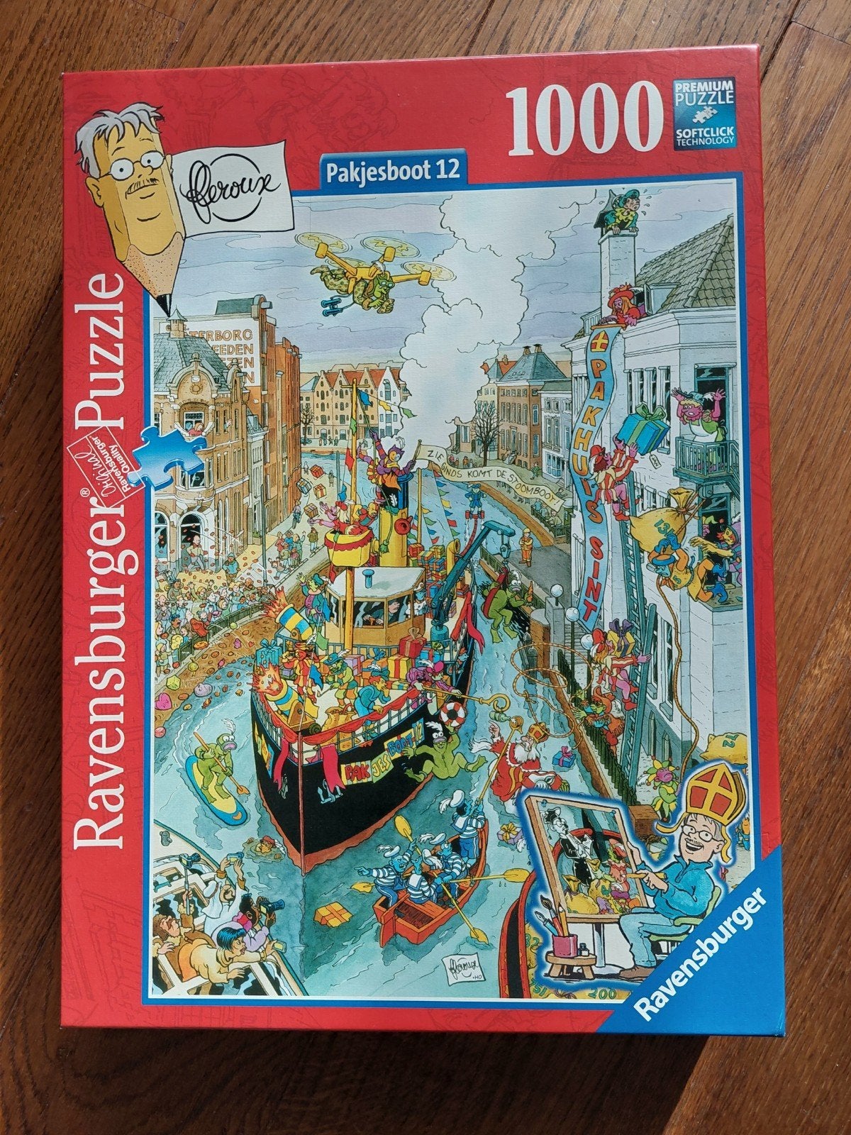 Ravensburger  Pakjesboot 12 Puzzel 1000 stukjes, Ophalen of Verzenden, 500 t/m 1500 stukjes, Zo goed als nieuw, Legpuzzel