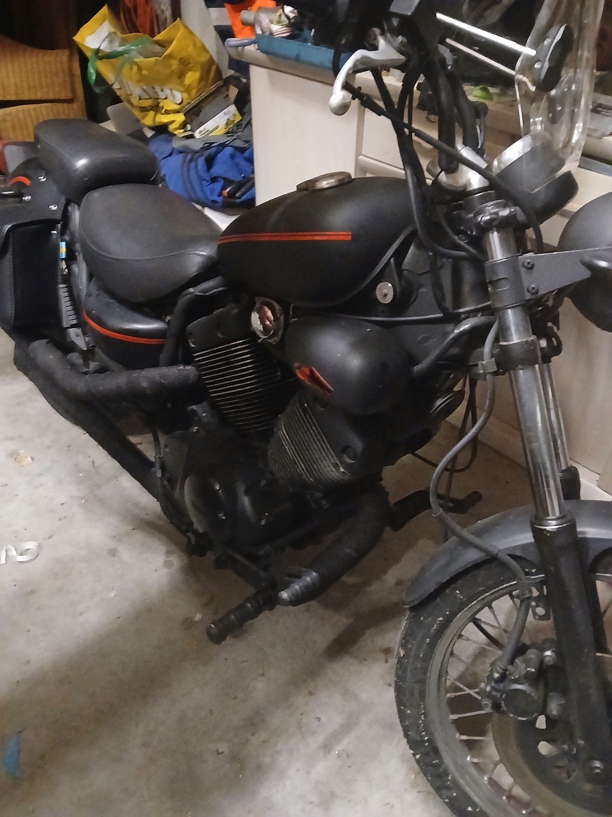 Yamaha Virago 535 - Stoere Chopper met Zadeltassen, Particulier