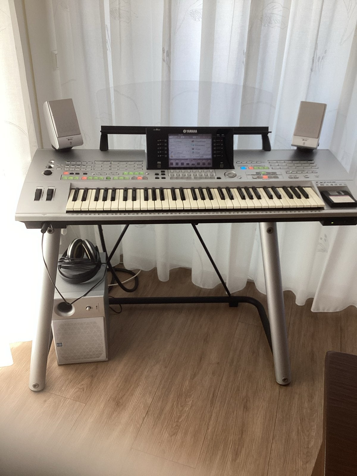 Yamaha Tyros 1 Workstation Keyboard met Speakers & Standaard, Ophalen, Yamaha, Midi-aansluiting, 61 toetsen