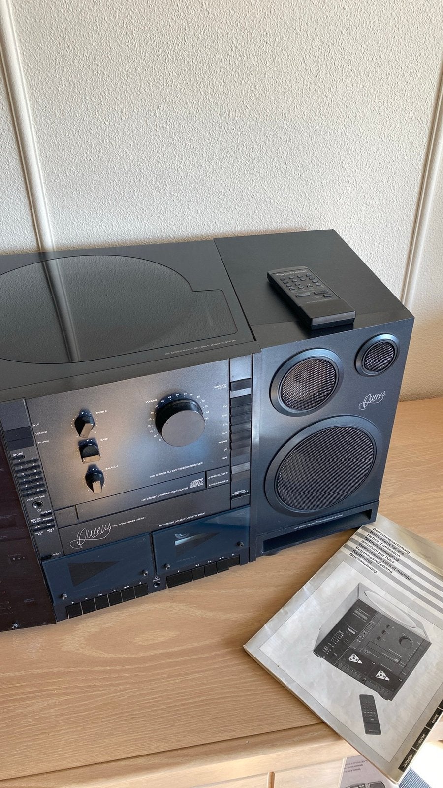 Schneider Queens 160 RC Stereo Set met Afstandsbediening, Overige merken, Gebruikt, Cassettedeck, Losse componenten