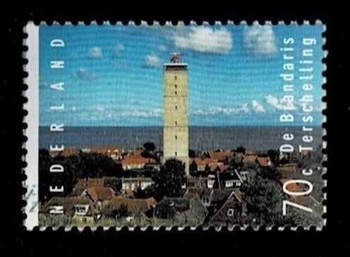postzegel 1620 Nederland vuurtoren Brandaris Terschelling, Postzegels en Munten, Ophalen of Verzenden, Na 1940, Gestempeld