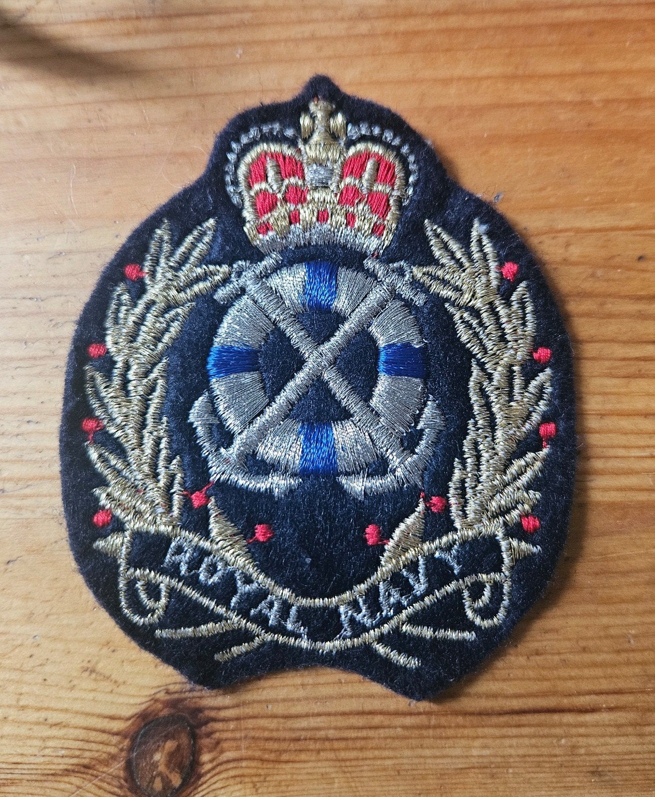 Royal Navy badge, Ophalen of Verzenden, Marine, Engeland, Embleem of Badge