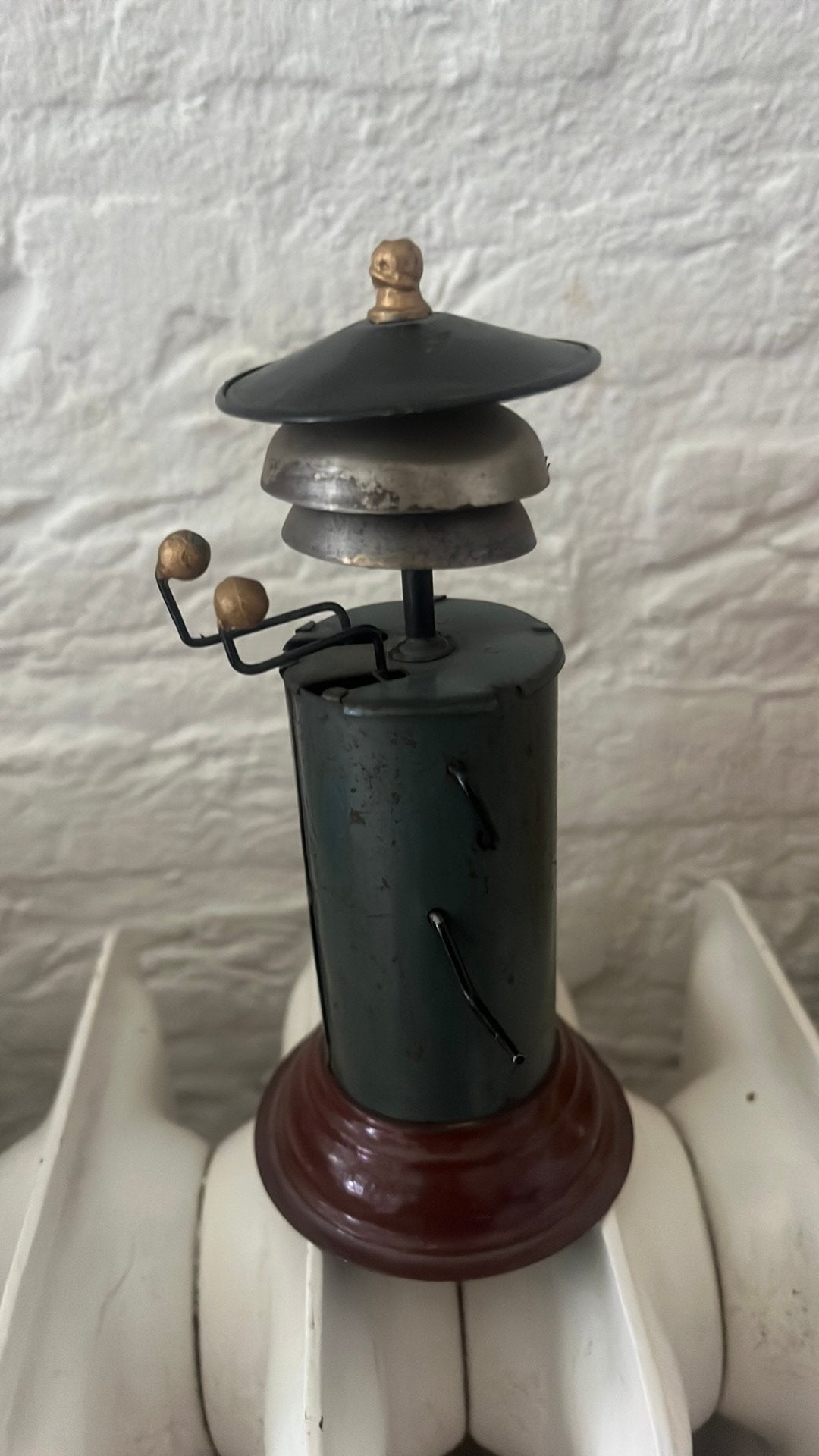 Bing seinpaal voor treinen, werkt, 15 cm. hoog, Ophalen of Verzenden