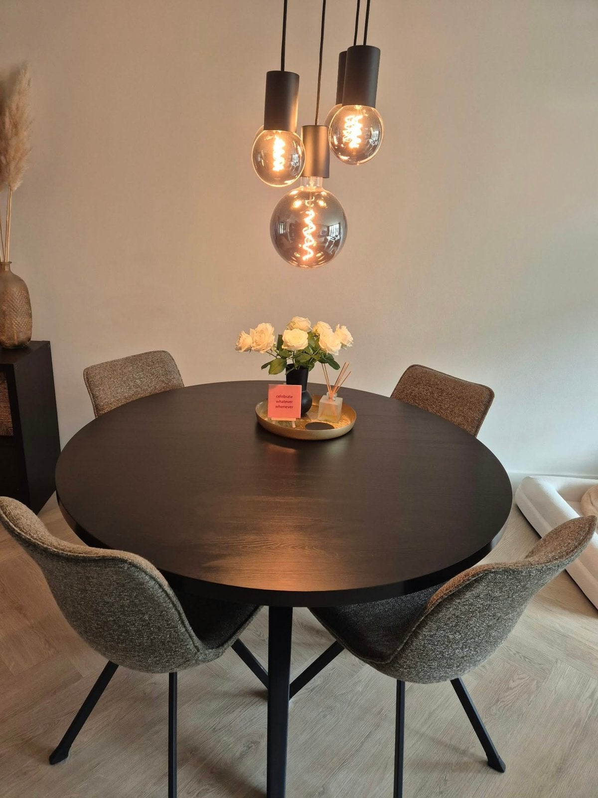 Ronde eettafel, Ophalen, Zo goed als nieuw, Rond, 100 tot 150 cm