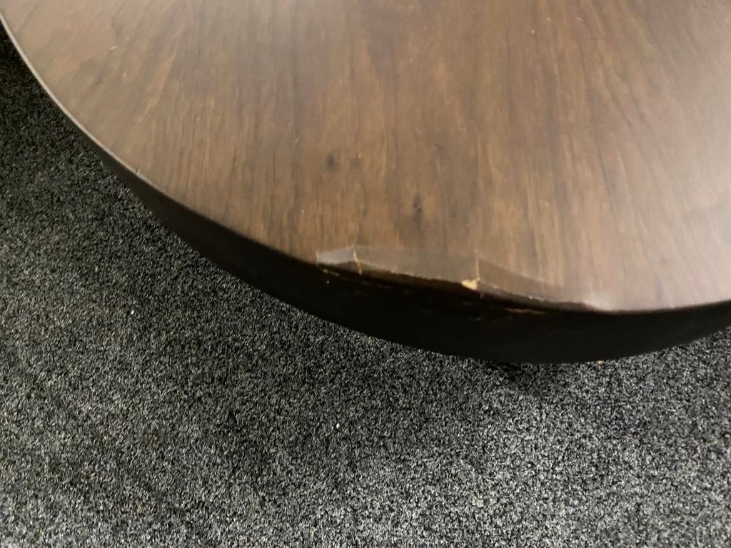 Salontafel 150x110x25 walnoot kleur organische vorm japandi, Ophalen, 100 tot 150 cm, Nieuw, 150 tot 200 cm
