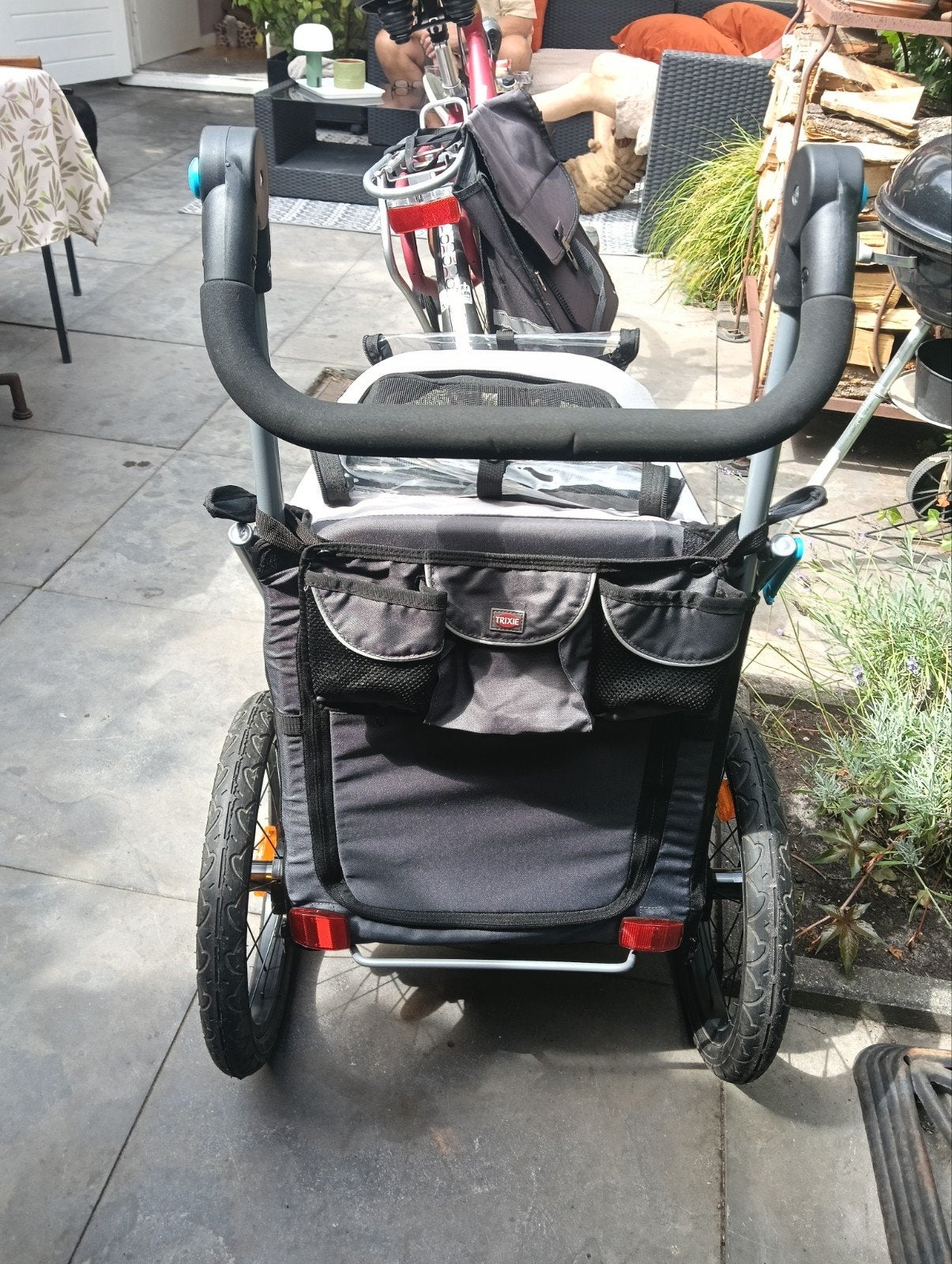 spiksplinternieuw fietskar voor de hond., Trixie, Opvouwbaar, 20 tot 40 kg, Ophalen of Verzenden