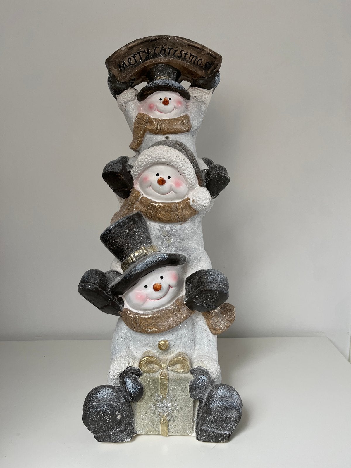 Kerst decoratie sneeuwpop 28x67 cm, Ophalen, Zo goed als nieuw