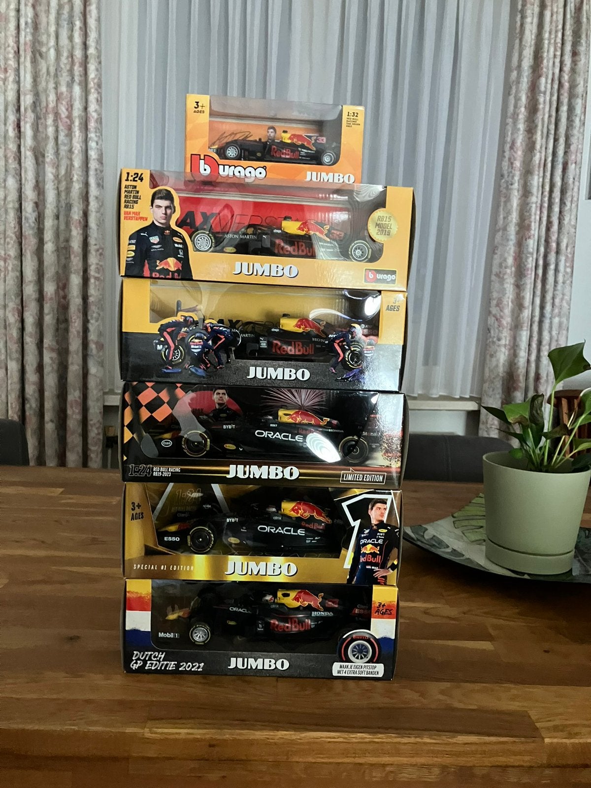 Max Verstappen auto’s., Ophalen, Nieuw, Bburago