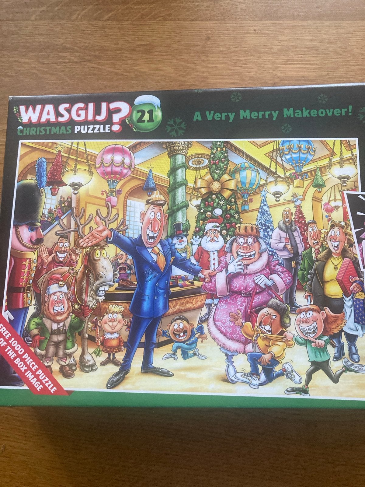 Twee puzzels in een doos Wasgij? Christmas 21:, Ophalen, 500 t/m 1500 stukjes, Zo goed als nieuw, Legpuzzel