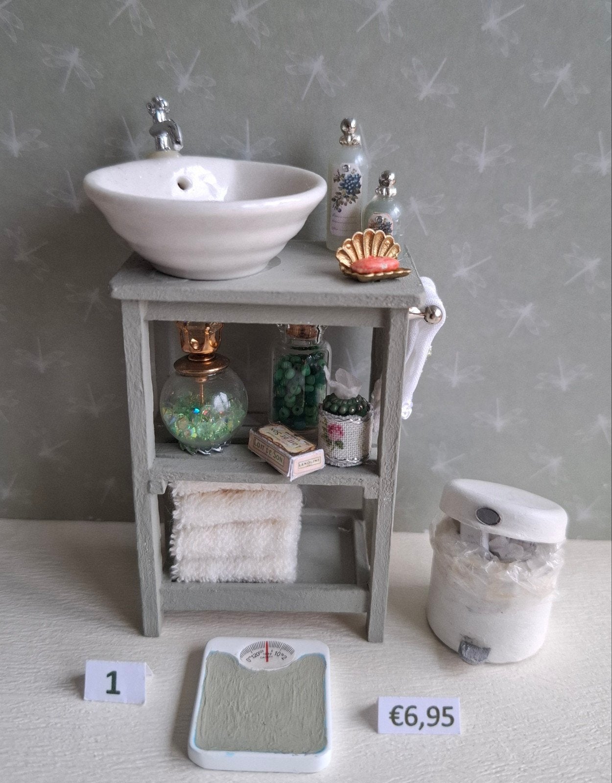 Badkamer accessoires div. 1:12, Verzamelen, Ophalen of Verzenden, Nieuw, Poppenhuis