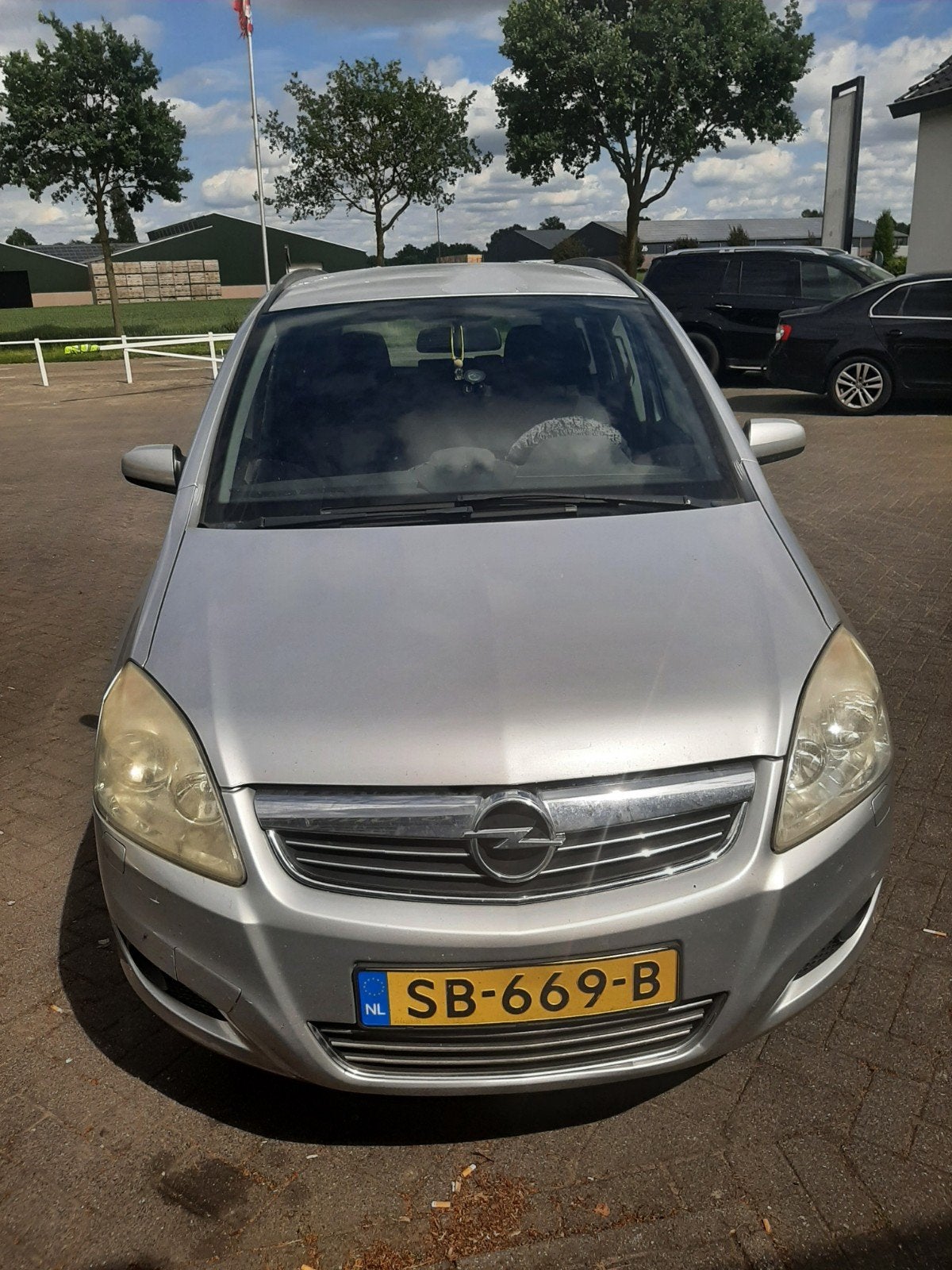 Opel Zafira 1.8 2008 Grijs, Auto's, Voorwielaandrijving, Stof, Zwart, 4 cilinders