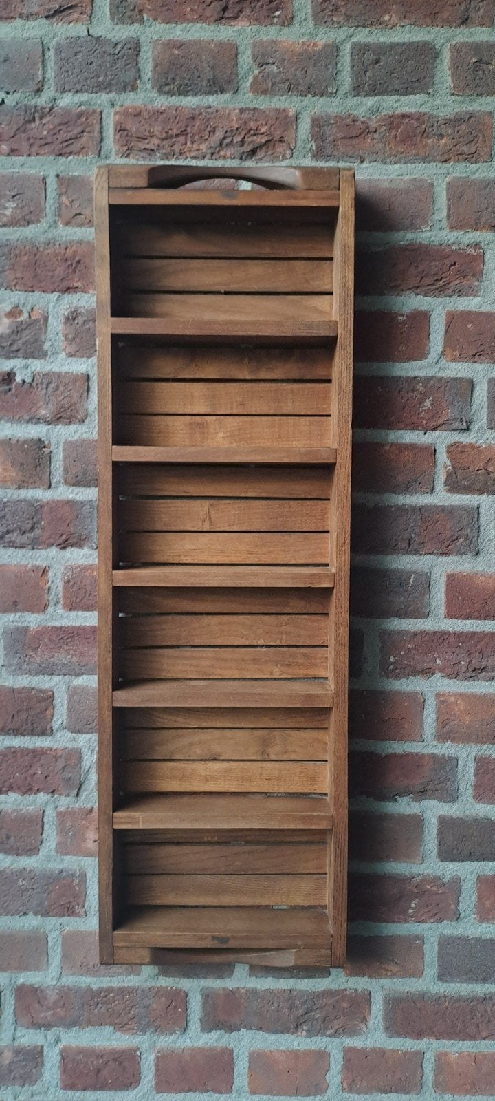 Houten wandrek, Ophalen, Minder dan 50 cm, Gebruikt, Vintage, Rustiek