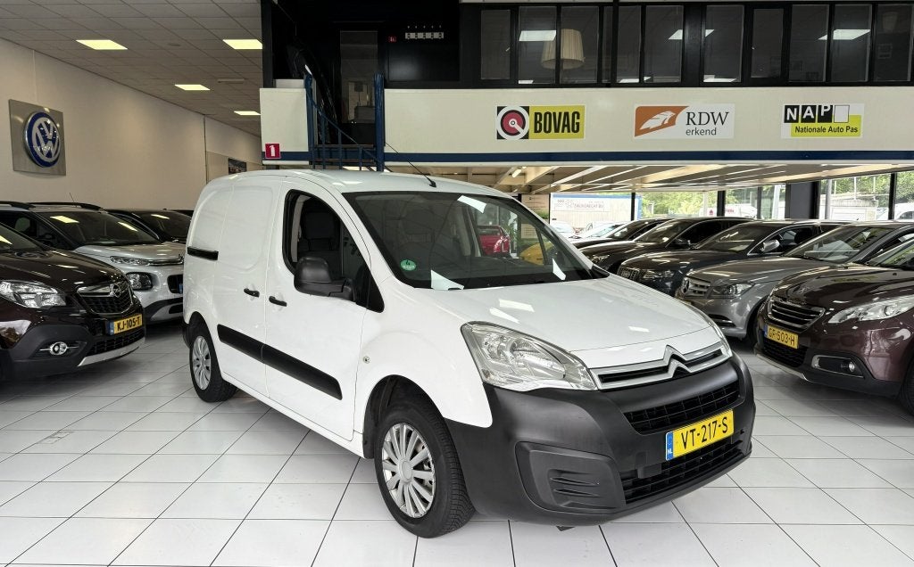 Citroën Berlingo 1.6 BlueHDI Airco NAP OOK S AVONDS GEOPEND, Stof, Gebruikt, Euro 6, 4 cilinders