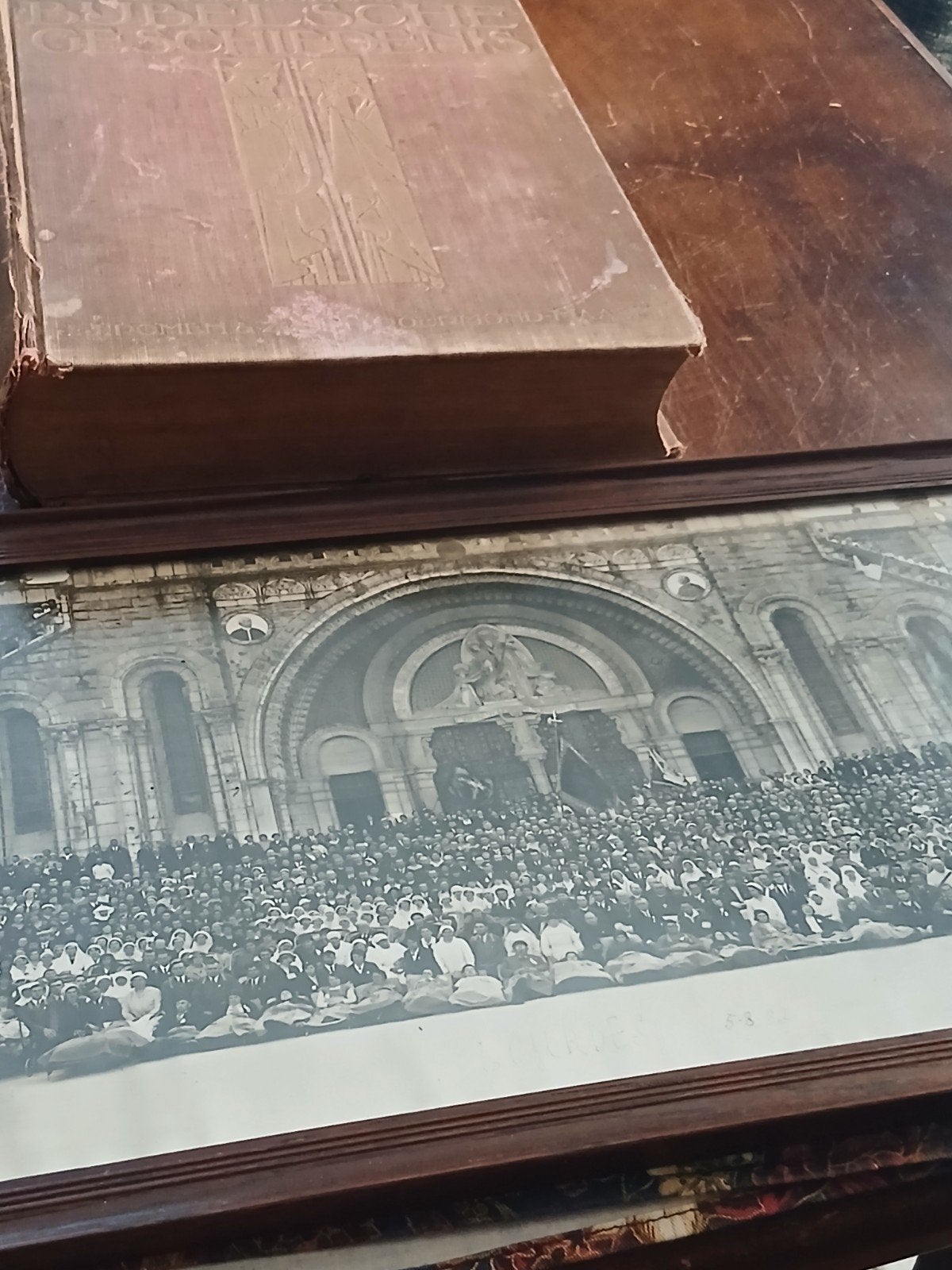 Bijbelsche Geschiedenis door Dr. Jos. Keulers + foto 1932), Ophalen of Verzenden, Gelezen