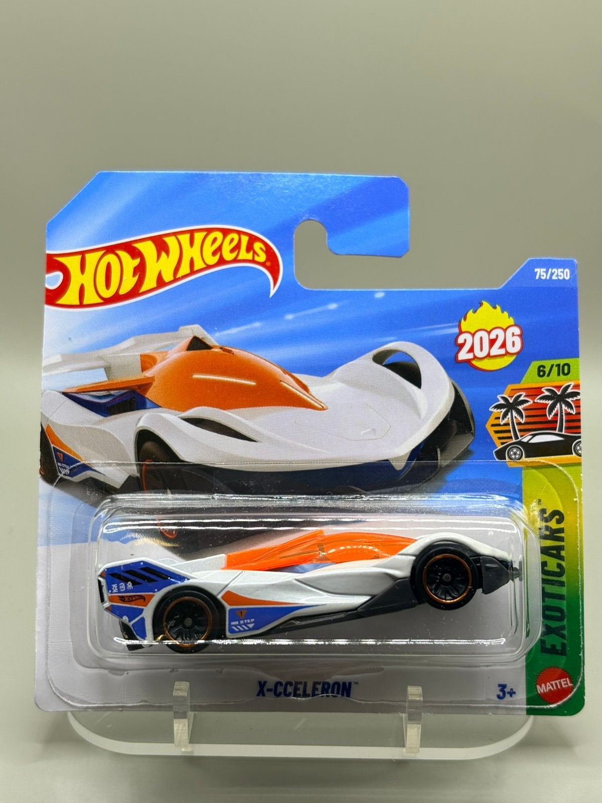Hot Wheels 2026 X-Cceleron Exotics 75/250 Nieuw in verpakkin, Auto, Nieuw, Ophalen of Verzenden, Mattel
