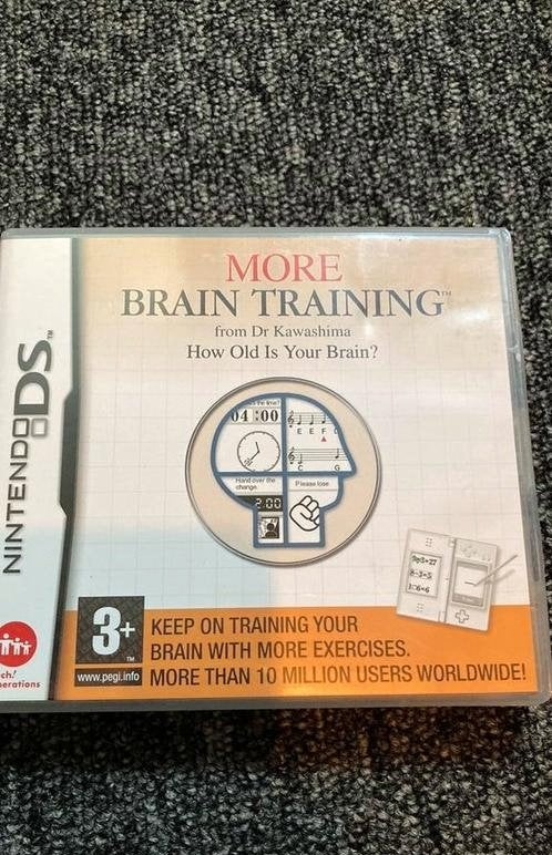 More Brain Training, Nintendo DS, Spelcomputers en Games, Puzzel en Educatief, 1 speler, Ophalen of Verzenden, Zo goed als nieuw