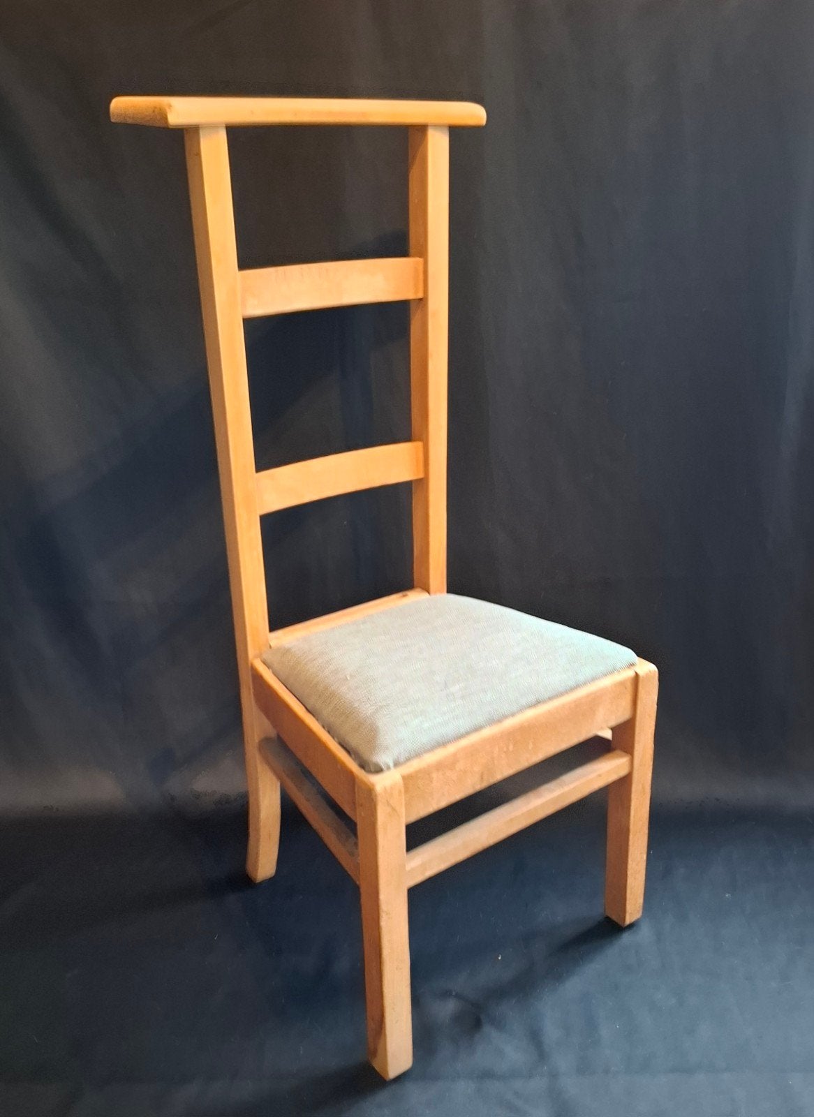 Vintage Houten Bidstoel / Dressboy stoel, Ophalen