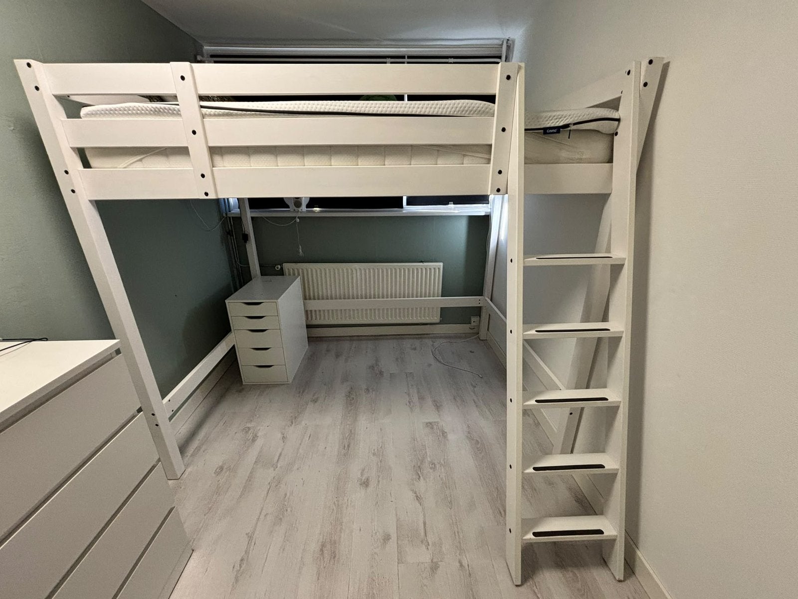 Twee persoons hoogslaper, Ophalen, Hoogslaper, Tweepersoons, 140 cm