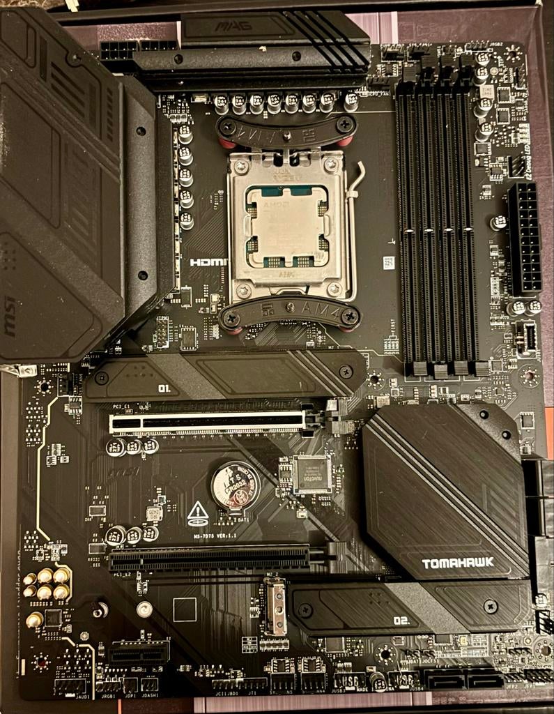 MSI MAG B650 Tomahawk AM5 combo with Ryzen 5 7600x, Computers en Software, Moederborden, Ophalen, Gebruikt, AMD, DDR5