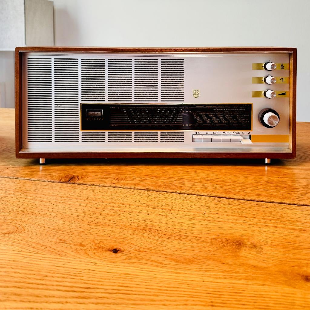 Mid-century Philips transistor radio, Antiek en Kunst, Curiosa en Brocante, Ophalen of Verzenden