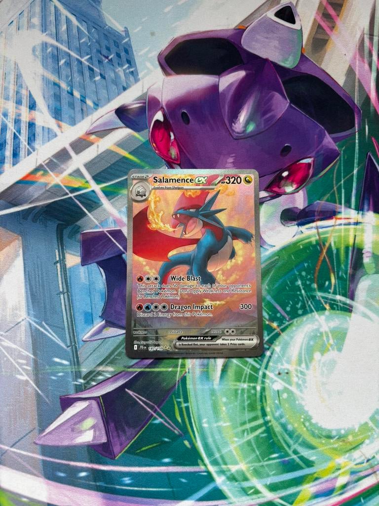 Salamence ex 187/159 Full Art Ultra Rare – Journey Together, Ophalen of Verzenden, Zo goed als nieuw