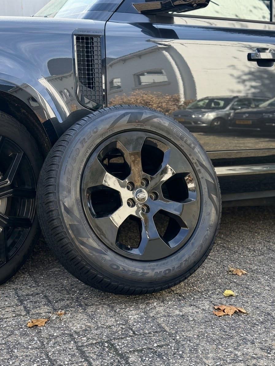 Set van 5 - 20 inch Land Rover Defender velgen met Pirelli, 255 mm, Banden en Velgen, Nieuw, Ophalen of Verzenden