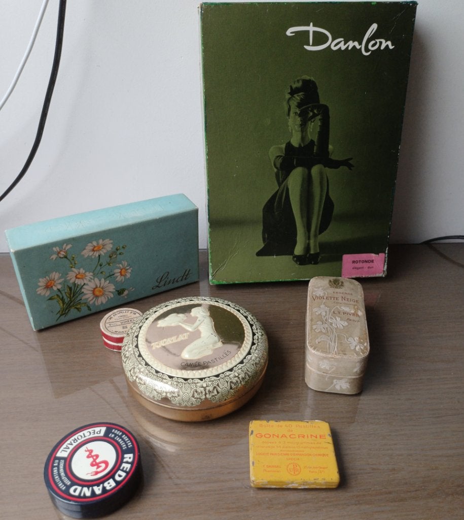 vintage reclame doosjes, Verzenden, Gebruikt, Overige typen
