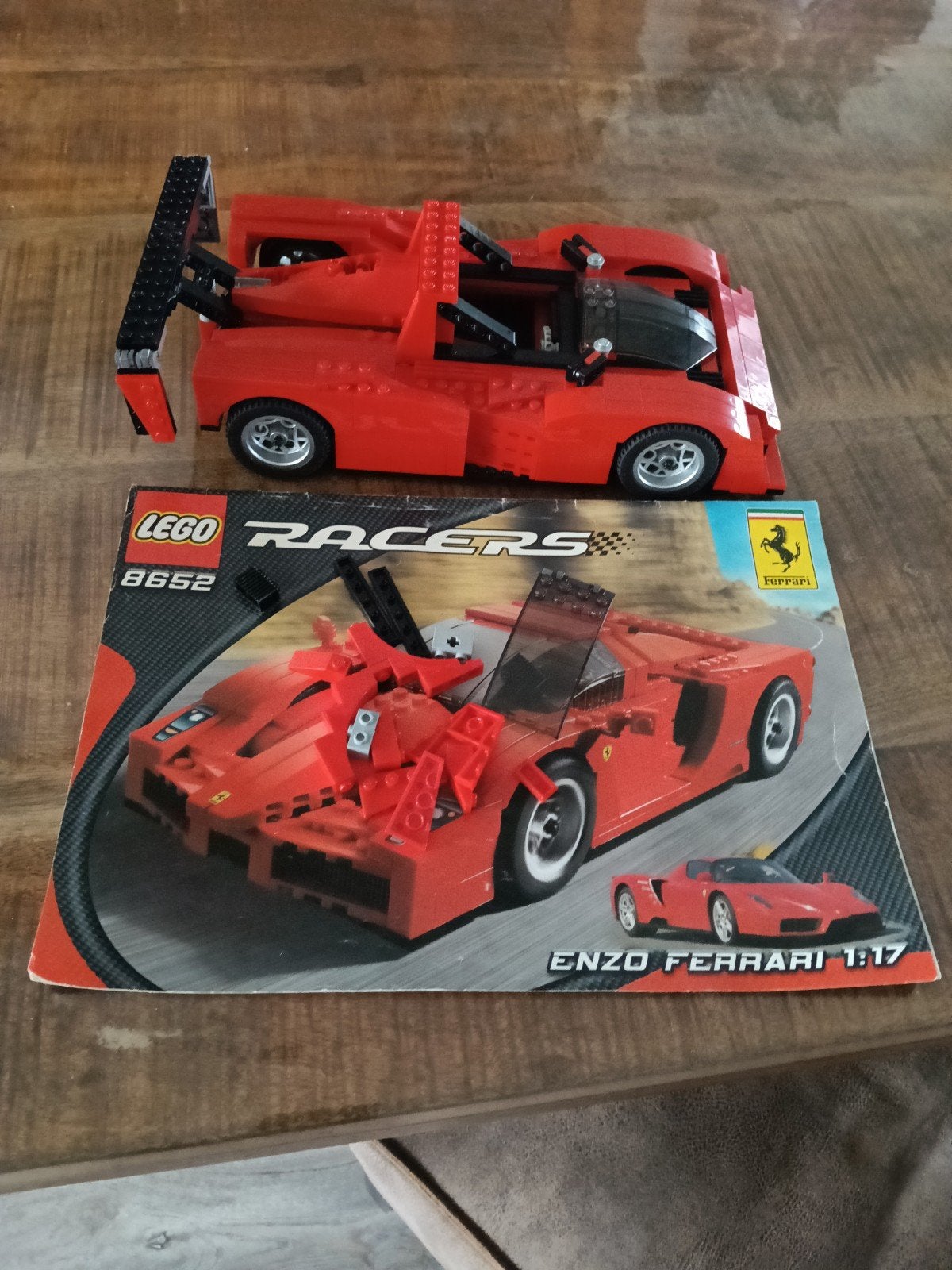 LEGO Racers 8652 Ferrari Enzo / P333 met extra onderdelen, Ophalen of Verzenden, Gebruikt, Overige merken