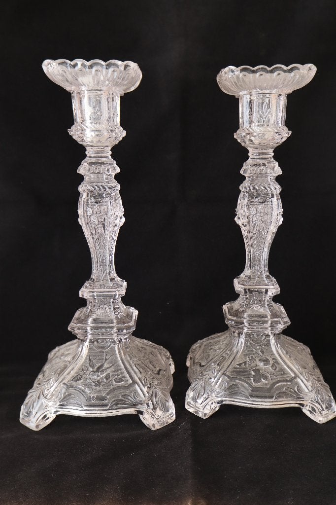 Antieke Franse kandelaars "Portieux-Vallerysthal", Antiek en Kunst, Ophalen of Verzenden