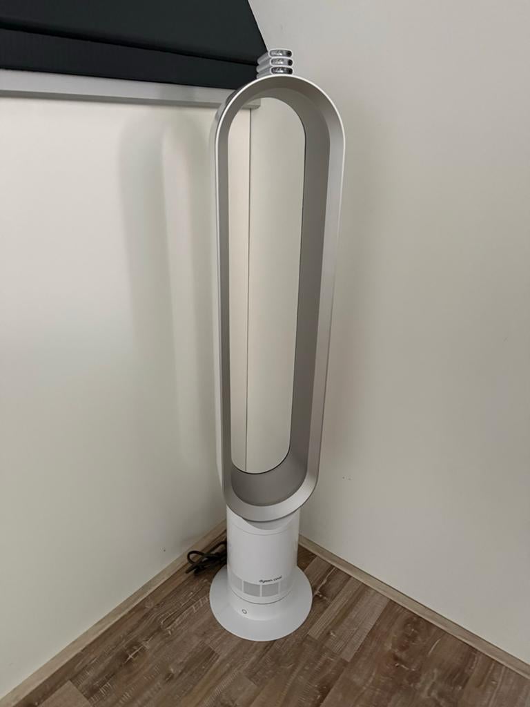 Dyson Cool AM07 Torenventilator - Wit/Zilver, Witgoed en Apparatuur, Ventilatoren, Ophalen of Verzenden, Ventilator met afstandsbediening