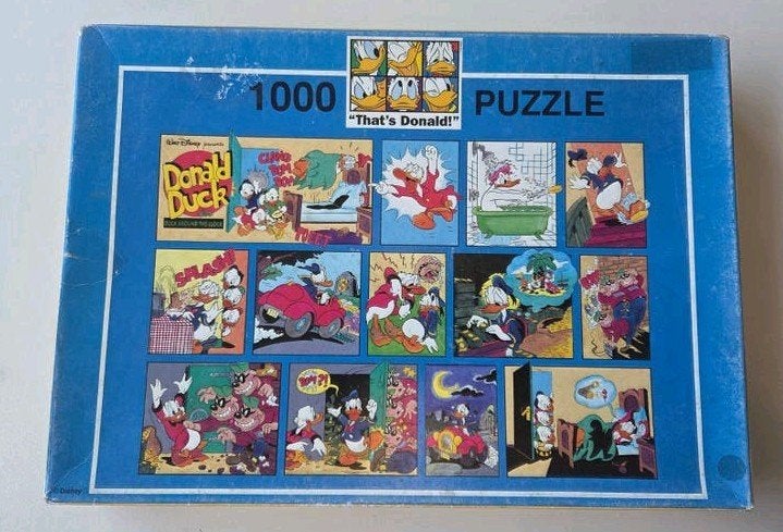 Donald Duck vintage puzzel - masterline collectie - disney, Hobby en Vrije tijd, Denksport en Puzzels, Ophalen of Verzenden, Minder dan 500 stukjes