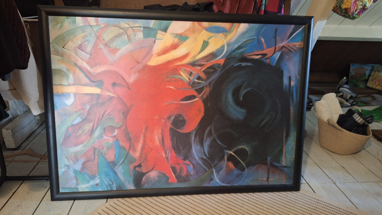 Schilderij abstract., Ophalen