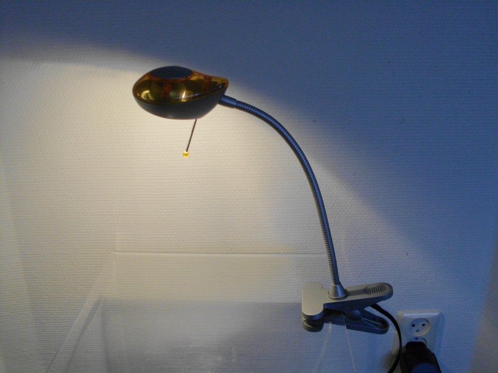 BESSELINK LICHT Pingoo with clip retro vintage halogeen lamp, Ophalen, Bureaulamp, Gebruikt, Overige merken