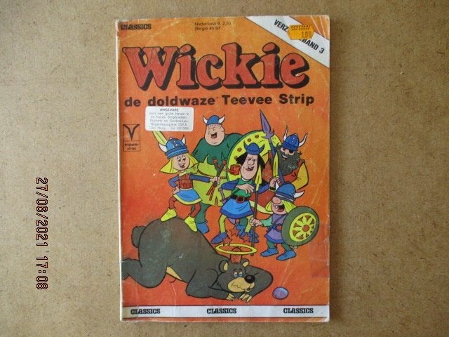 adv4663 wickie omnibus, Boeken, Stripboeken, Eén stripboek, Ophalen, Gelezen