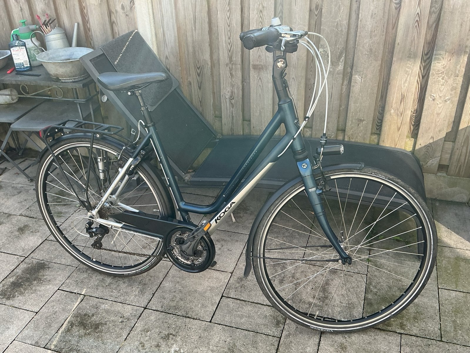Koga Damesfiets roadspeed met Shimano Deore LX , 30 versnel., Gebruikt, Velgrem, Versnellingen, 50 tot 53 cm