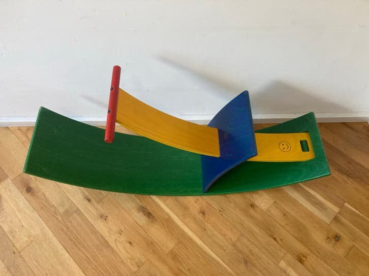 Stokke Hippo hobbelpaard hout retro kinderwip, Ophalen, Gebruikt, Jongen of Meisje