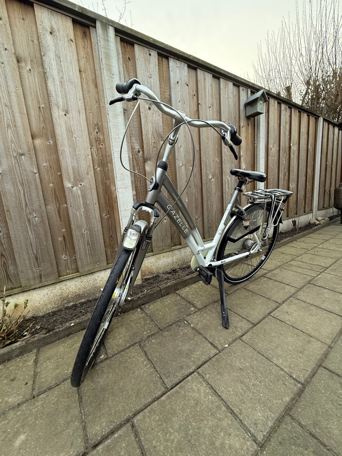 Gazelle Chamonix Excellent Damesfiets - Zilver/Wit, Ophalen, Zo goed als nieuw