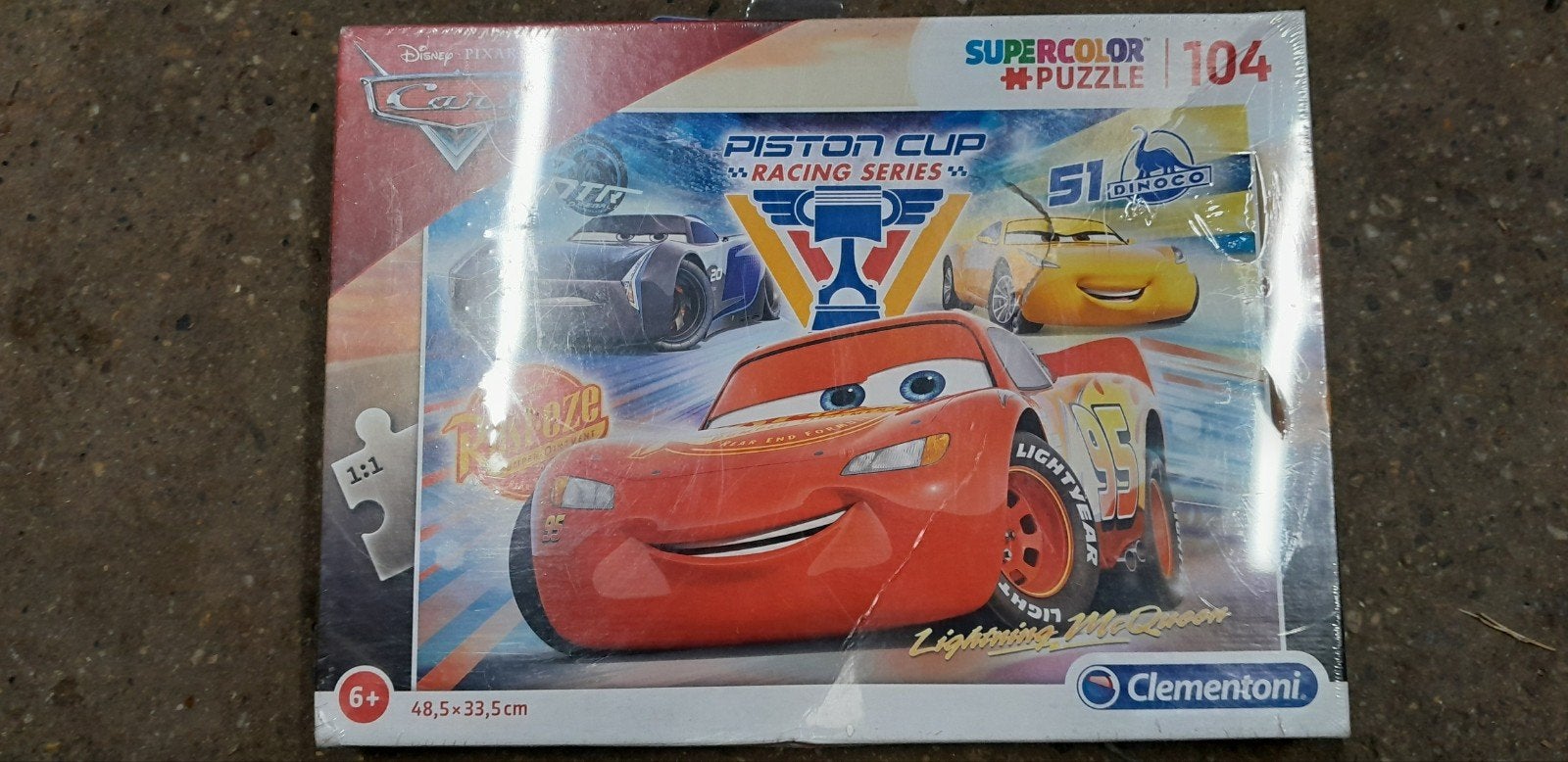 Disney Cars Puzzel 104 stukjes, Ophalen of Verzenden, Minder dan 500 stukjes, Nieuw, Legpuzzel