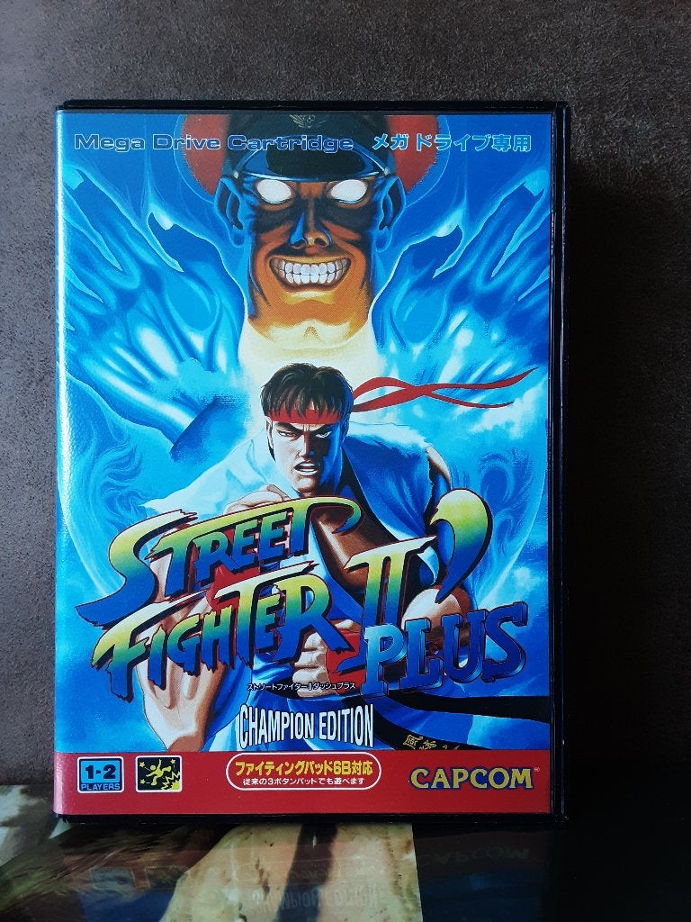 Street Fighter II Champion Edition Sega Mega Drive JP, Spelcomputers en Games, Games | Sega, Gebruikt, Vechten, 2 spelers, Eén computer