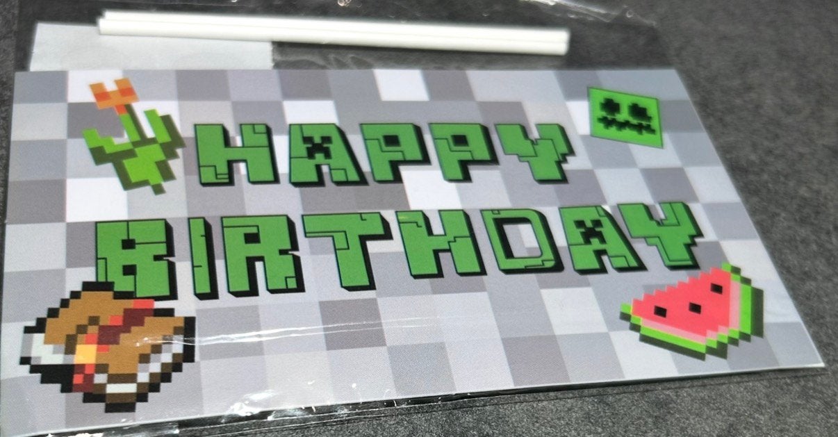 Minecraft feest pakket, Ophalen of Verzenden, Nieuw, Versiering, Verjaardag