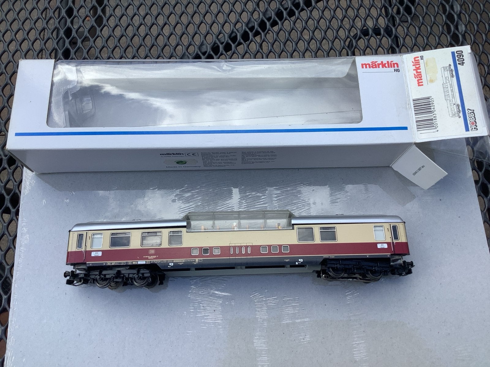 Märklin H0 4090 Panoramarijtuig DB, Wisselstroom, Gebruikt, Wagon, Ophalen of Verzenden