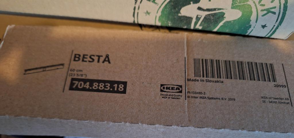 2x Ikea Besta wandrail, Ophalen of Verzenden