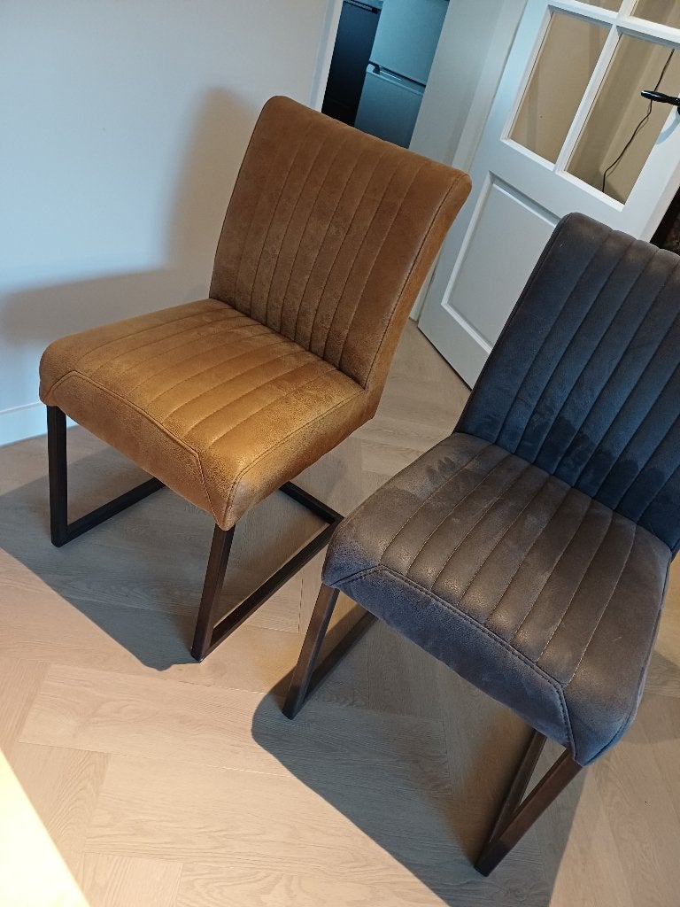 Eetkamer stoelen 6st, Huis en Inrichting, Stoelen, Ophalen, Gebruikt, Grijs, Vijf, Zes of meer stoelen