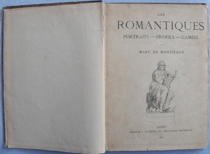 Les Romantiques Portraits-Profils-Camees, Marc de Montifaud, Antiek en Kunst, Ophalen of Verzenden